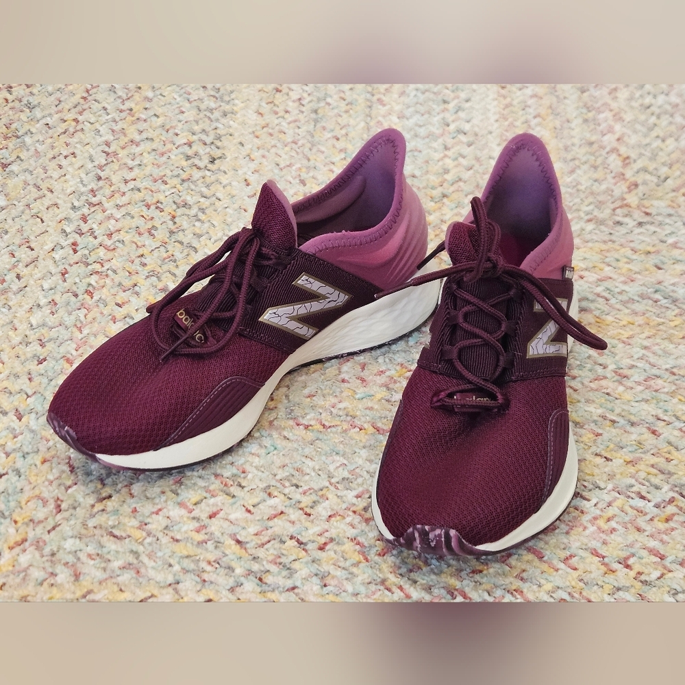 New Balance Women's Burgundy Running Shoes - Picture 2 of 10